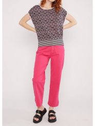 Blutsgeschwister Sweter "New Wavered" w kolorze czarno-jasnoróżowym rozmiar: S. Różowe swetry Blutsgeschwister, s, bez wzorów, z bawełny, bez ramiączek. Za 156.61 zł.