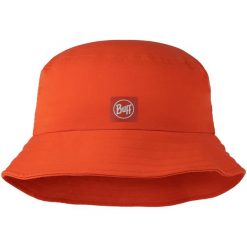 Kapelusz BUFF ADVENTURE BUCKET HAT SOLID. Niebieskie czapki z daszkiem Buff, bez wzorów, sportowe. Za 169.90 zł.
