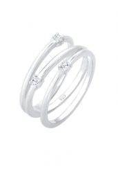 Elli Pierścionek pieluszkowy damski filigranowy elegancki z kryształkami cyrkonu w 925 Sterling Silver pozłacany Pierścionki 1 ct Damski. Szare pierścionki Elli, z cyrkonią, pozłacane. Za 328.99 zł.