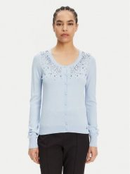 ARTIGLI Kardigan ACMA001920 Niebieski Regular Fit. Niebieskie swetry Artigli, s, bez wzorów, z syntetyku, bez ramiączek. Za 219.99 zł.