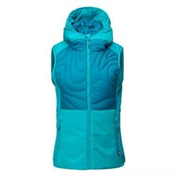 Kamizelka damska pikowana Elbrus Mado Vest Wo's Primaloft - morska, Rozmiar XL. Zielone kamizelki ELBRUS, l, bez wzorów, z nylonu, eleganckie, bez ramiączek, bez kaptura, na fitness i siłownię, primaloft. Za 299.99 zł.