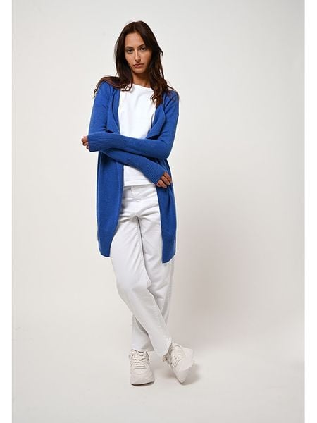 AUTHENTIC CASHMERE Kaszmirowy kardigan "Chésery" w kolorze niebieskim rozmiar: XXL. Niebieskie swetry AUTHENTIC CASHMERE, xxl, bez wzorów, z kaszmiru, bez ramiączek. Za 502.76 zł.