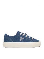 Guess Jeans Tenisówki CWBEO-GJ202505162 Niebieski. Niebieskie trampki Guess Jeans, z aplikacjami, z jeansu, bez zapięcia. Za 199.99 zł.