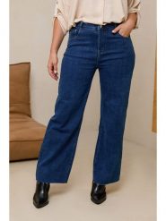 Curvy Lady Dżinsy - Comfort fit - w kolorze granatowym rozmiar: 42. Niebieskie jeansy Curvy Lady, bez wzorów, klasyczne, z podwyższonym stanem. Za 132.98 zł.