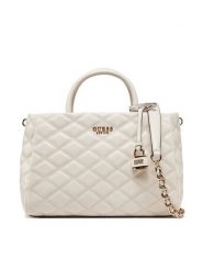 Guess Torebka HWQG96 32060 Écru. Torebki klasyczne Guess, z aplikacjami, ze skóry, bez dodatków. Za 439.99 zł.