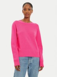 OUI Sweter 89202 1340108 Różowy Regular Fit. Czerwone swetry Oui, bez wzorów, z wełny, bez ramiączek. Za 419.99 zł.