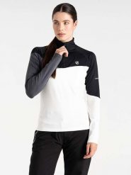 Dare 2b Koszulka funkcyjna "Ice II CoreStretch" w kolorze biało-czarno-antracytowym rozmiar: 40. Białe t-shirty sportowe Dare 2b, bez wzorów, z materiału, bez ramiączek, outdoorowe. Za 122.09 zł.