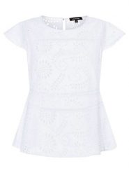 More & More Bluzka w kolorze białym rozmiar: 36. Białe bluzki More & More, bez wzorów, bez kołnierzyka, bez ramiączek. Za 100.99 zł.