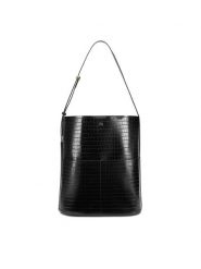 Gino Rossi Torebka CS7779-CROCO Czarny. Czarne torebki klasyczne Gino Rossi, bez wzorów, z materiału, bez dodatków. Za 229.99 zł.