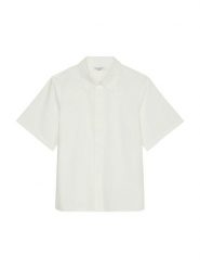 Marc O´Polo Bluzka w kolorze białym rozmiar: XXS. Białe bluzki xxs, bez wzorów, z bawełny, bez kołnierzyka, bez ramiączek. Za 78.84 zł.