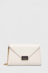 Kate Spade torebka skórzana kolor biały. Białe listonoszki Kate Spade, bez wzorów, na ramię, bez dodatków. Za 1,619.90 zł.