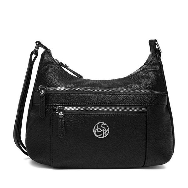 Torebka Lasocki. Czarne listonoszki Lasocki, bez wzorów, bez dodatków. Za 149.99 zł.