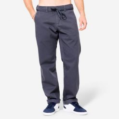 Spodnie chinos na deskorolkę CN500 Heavy szare. Szare chinosy Decathlon, m, bez wzorów, z bawełny, sportowe. Za 139.99 zł.