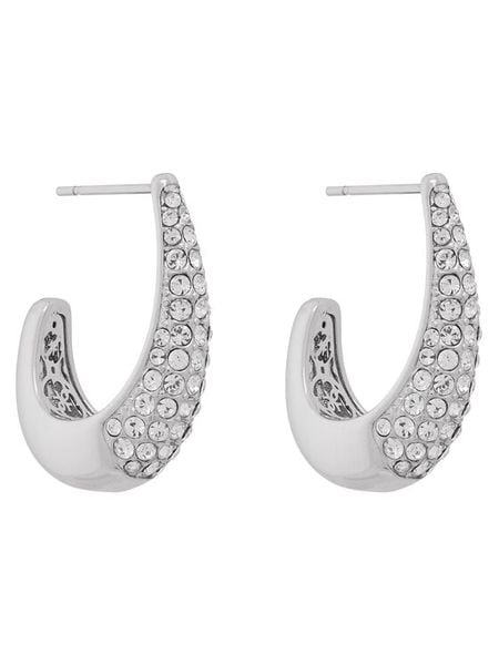 Guess Kolczyki JUBE06 429JW Srebrny. Szare kolczyki Guess, srebrne. Za 279.99 zł.