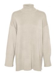 Vero Moda Golf w kolorze beżowym rozmiar: S. Brązowe swetry Vero Moda, s, bez wzorów, bez ramiączek. Za 61.46 zł.