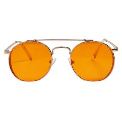 Okulary Przeciwsłoneczne Unisex Dla Dorosłych Okrąg Chios. Brązowe okulary przeciwsłoneczne Urban Classics, bez wzorów. Za 67.99 zł.
