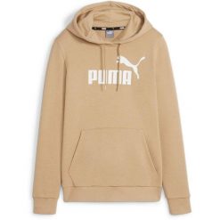 Bluza z kapturem Puma Ess Logo Hoodie Tr S, Kobiety. Zielone bluzy Puma, s, bez wzorów, z bawełny, bez ramiączek, z kapturem. Za 290.00 zł.
