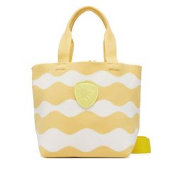 Torebka Blauer. Żółte shopper bag Blauer, bez wzorów, bez dodatków. Za 339.99 zł.