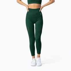 Legginsy bezszwowe damskie Carpatree Phase Seamless. Zielone legginsy Carpatree, bez wzorów, z elastanu, sportowe, długie. Za 73.99 zł.
