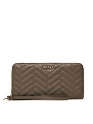 Guess Duży Portfel Damski SWQG95 08146 Brązowy. Brązowe portfele Guess, z aplikacjami, ze skóry. Za 219.99 zł.