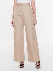 MSGM Spodnie materiałowe 3441MDP21 237104 Beżowy Regular Fit. Brązowe spodnie materiałowe MSGM, bez wzorów, z bawełny. Za 1,779.00 zł.