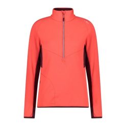 Damska bluza rozpinana do połowy CMP. Czerwone bluzy bez kaptura CMP, bez wzorów, bez kaptura. Za 323.50 zł.