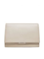 Calvin Klein Torebka Ck Linear Shoulder Bag K60K612158 Écru. Torebki klasyczne Calvin Klein, bez wzorów, ze skóry, bez dodatków. Za 649.99 zł.