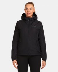Damska kurtka outdoorowa Kilpi OLVERA-W. Czarne kurtki przejściowe sportowe Kilpi, na jesień, m, bez wzorów, z materiału, bez kaptura, trekkingowe. Za 370.41 zł.