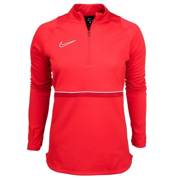 Bluza Damska Academy 21 DriFIT Quarter Zip Drill Top. Czerwone bluzy bez kaptura Nike, bez wzorów, bez kaptura. Za 151.99 zł.