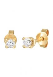 Elli PREMIUM Damskie kolczyki do uszu Solltär Basic z mossanitem ze srebra próby 925 Sterling Silver Kolczyki 1 ct. Szare kolczyki Elli PREMIUM, z diamentem, srebrne. Za 283.99 zł.