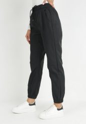 Czarne Spodnie Dresowe Joggery High Waist Azelo. Czarne jeansy Born2be, l, bez wzorów, z dresówki, z podwyższonym stanem. W wyprzedaży za 76.49 zł.