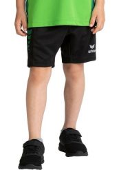 Spodenki robocze Erima Six Wings Multicolor Junior. Czarne szorty sportowe Erima, bez wzorów, z materiału, na fitness i siłownię. Za 229.99 zł.