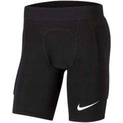 Dziecięce/niemowlęce Spodenki Bramkarskie. Czarne szorty Nike, bez wzorów, sportowe. Za 196.99 zł.