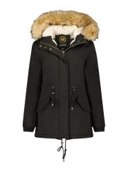 Maison Montaigne Parka "Ampumai" w kolorze czarnym rozmiar: L. Czarne płaszcze Maison Montaigne, l, bez wzorów, bez kaptura. Za 166.10 zł.