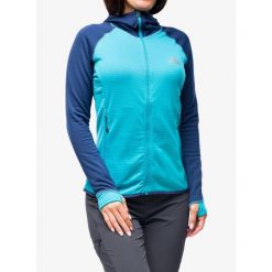 Bluza z kapturem damska Mountain Equipment Eclipse Hooded Jacket. Niebieskie bluzy MOUNTAIN EQUIPMENT, m, bez wzorów, bez ramiączek, z kapturem. Za 517.74 zł.