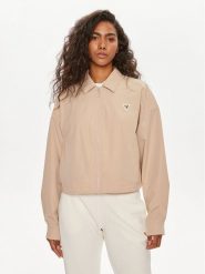 Guess Kurtka przejściowa V4YH02 WG982 Beżowy Regular Fit. Brązowe kurtki Guess, m, z aplikacjami, z syntetyku, bez kaptura. Za 239.99 zł.