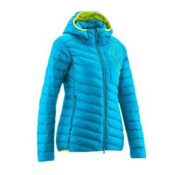 Damska kurtka puchowa Edelrid Eldo. Niebieskie kurtki EDELRID, l, bez wzorów, z materiału, bez kaptura. Za 1,006.55 zł.