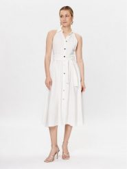 Liu Jo Sukienka koszulowa CA3348 T2508 Écru Regular Fit. Sukienki Liu Jo, bez wzorów, z wiskozy, bez kołnierzyka, bez ramiączek, koszulowe. Za 619.99 zł.