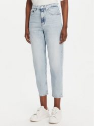 Tommy Jeans Jeansy DW0DW20656 Niebieski Mom Fit. Niebieskie jeansy Tommy Jeans, bez wzorów, z bawełny. Za 379.99 zł.