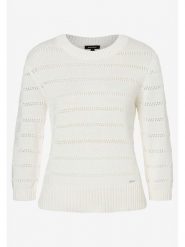 More & More Sweter w kolorze kremowym rozmiar: 42. Brązowe swetry More & More, bez wzorów, z bawełny, bez ramiączek. Za 111.95 zł.