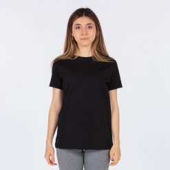 Panie Joma Desert T -Shirt Black M - Oddychający i lekki. Czarne t-shirty Joma, m, bez wzorów, z bawełny, eleganckie, bez kołnierzyka, bez ramiączek. Za 79.99 zł.