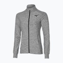 Kurtka tenisowa damska Mizuno Training. Szare kurtki Mizuno, m, bez wzorów, z elastanu, eleganckie, bez kaptura. Za 139.99 zł.