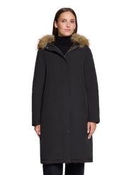 Betty Barclay Dwustronny płaszcz w kolorze czarno-brązowym rozmiar: 40. Brązowe płaszcze Betty Barclay, bez wzorów, z puchu, bez kaptura. Za 589.95 zł.