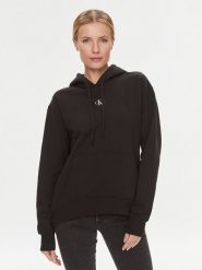 Calvin Klein Jeans Bluza J20J222539 Czarny Oversize. Czarne bluzy Calvin Klein Jeans, s, bez wzorów, z bawełny, bez kaptura. Za 269.99 zł.