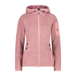Polar z kapturem dla kobiet CMP. Czerwone bluzy z polaru CMP, bez wzorów, z polaru, narciarskie. Za 338.50 zł.