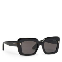 Okulary przeciwsłoneczne Tom Ford. Czarne okulary przeciwsłoneczne TOM FORD, bez wzorów. Za 1,518.99 zł.