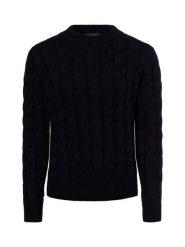 Franco Callegari Sweter Kobiety Bawełna niebieski, XL. Niebieskie swetry Franco Callegari, xl, bez wzorów, z bawełny, klasyczne, bez ramiączek. Za 299.95 zł.