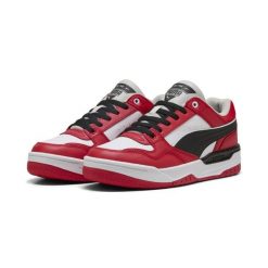 Sneakersy unisex Rebound Retro PUMA Black For All Time Red. Czarne buty sportowe lifestyle Puma, bez wzorów, z syntetyku, klasyczne, bez zapięcia. W wyprzedaży za 254.00 zł.