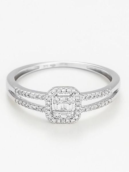 DIAMANTA Złoty pierścionek "Brillants Baguettes" z diamentami rozmiar: 60. Szare pierścionki DIAMANTA, z diamentem, złote. Za 1,739.99 zł.