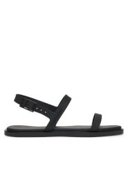 Calvin Klein Sandały Sandal - Jelly HW0HW02426 Czarny. Czarne sandały Calvin Klein, bez wzorów, z tworzywa sztucznego, bez obcasa, na płaskiej podeszwie, bez zapięcia. Za 219.99 zł.